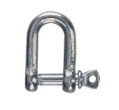 Manille en acier galva droite d12mm carte jaune