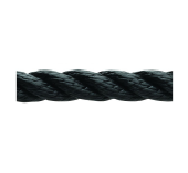 Marlow Corde 3 Torons Polyester Noir Ø 18mm 
