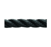 QuayMalo couleur noir Ø 14mm Amarre 3 Torons Polyester Noir Ø 14mm 