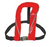 Plastimo Gilet gonflable Pilot 165 automatique avec Harnais rouge