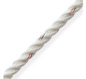 Marlow Corde 3 torons pré-étirée en polyester 8mm Blanc