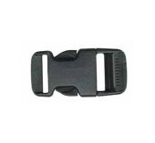 Boucle plastique à clips Fermeture rapide 25mm Noir