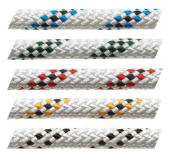 Marlow Drisse Polyester Marlowbraid 6mm Blanc Liseré Couleur Fin de Bobine