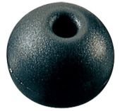 Ronstan Boule d'arrêt pour cordage Ø boule 16 mm Ø cordage 4 mm Noir