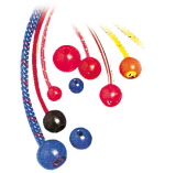 Boule d arrêt Ø 18 mm pour cordage Ø 4 mm Bleu Sachet de 10