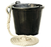 Yachticon Seau coulant en caoutchouc 8 Litres