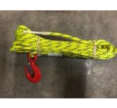 D2 Racing Ø mm 8 -Jaune - Bout 9,50M Avec Oeil épissé et Crochet de Levage