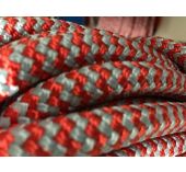 Minquier Drisse Ecoute Dyneema/Polyester Ø mm 12 Chiné Rouge Lot 26m