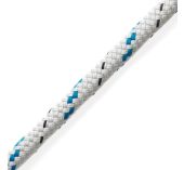 Marlow Doublebraid Ecoute Polyester 10 mm Blanc Liseré Bleu
