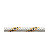 Marlowbraid Drisse Polyester 8mm Blanc Liseré Or Bobine 100m