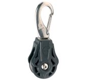 Wichard  Poulie sans billes simple - Réa 35 - Emerillon mousqueton - 62131