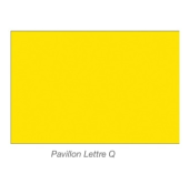 Pavillon lettre Q 20 x 30 cm