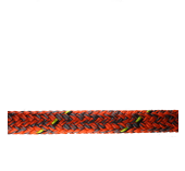 Marlow D2 Racing Drisse Ecoute Ame Dyneema SK78 Gaine Polyester Ø 12mm Orange/Gris